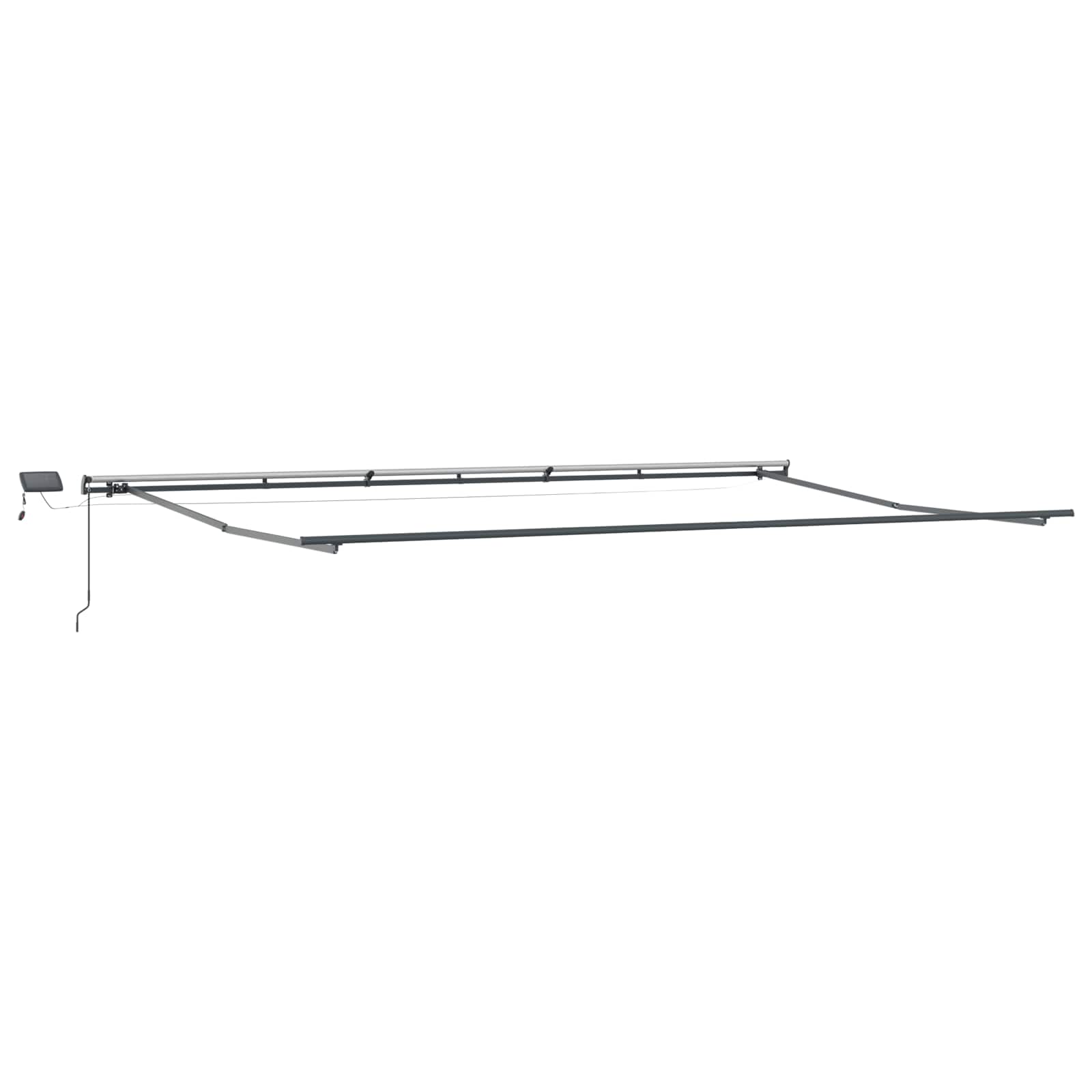 Povlačivi tende Šareni 600 × 350 cm Tkanina i Aluminij