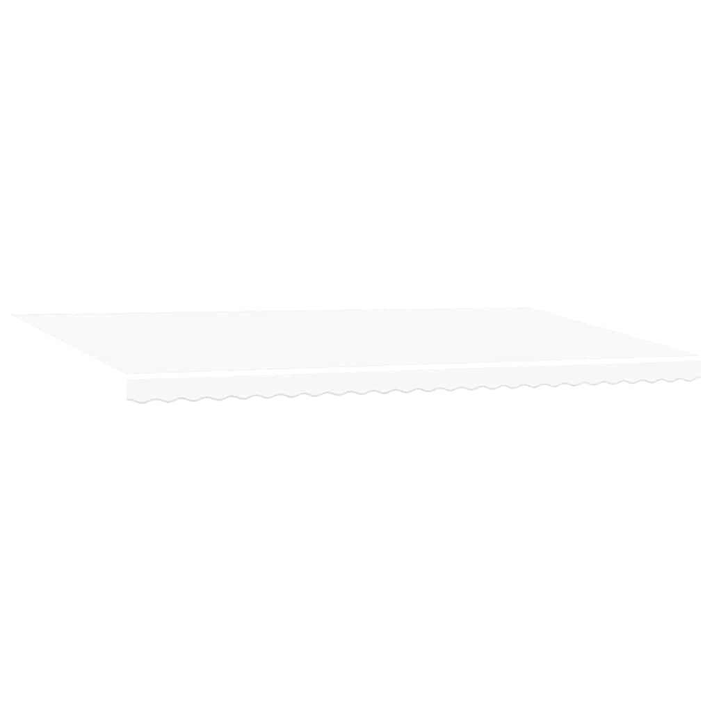 Povlačivi tende Bijela 600 × 350 cm Poliester i aluminij