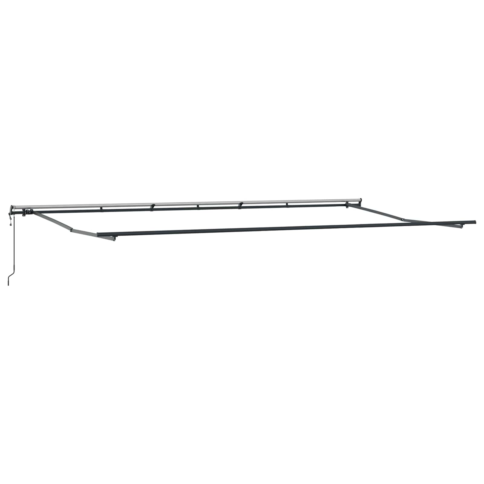 Povlačivi tende Bijela 600 × 350 cm Tkanina i Aluminij