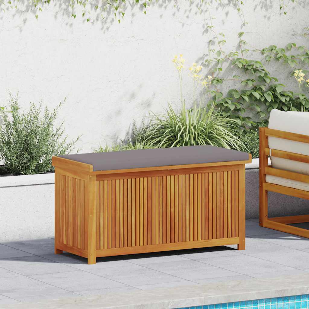 Vanjska kutija za jastuke 113x50x60,5 cm masivno drvo bagrema