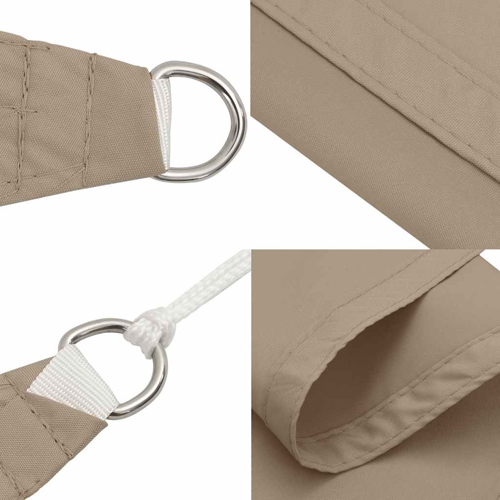 Jedro za sjenilo od sunca boje taupe 7x5x5 m 100% poliester oxford
