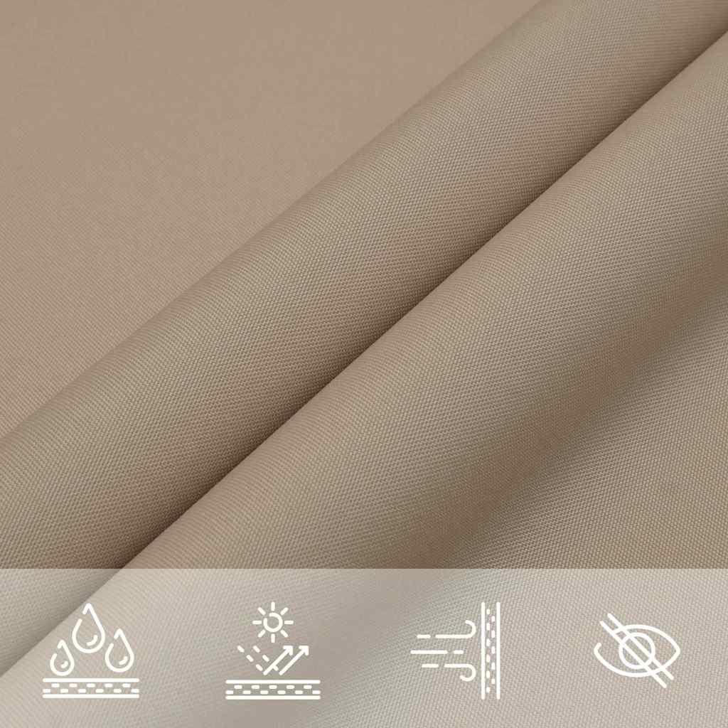 Jedro za sjenilo od sunca boje taupe 7x5x5 m 100% poliester oxford