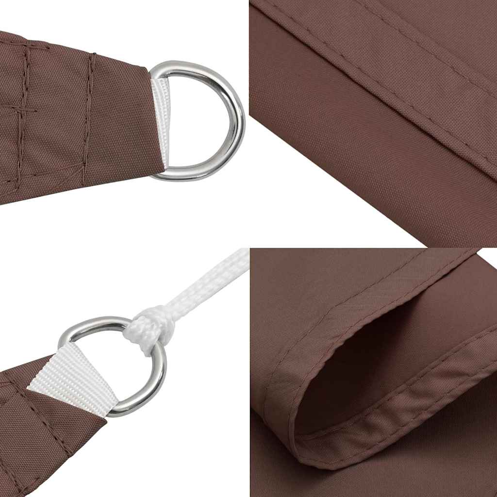 Jedro za sjenu od sunca smeđe boje 2x2x2 m 100% poliester oxford