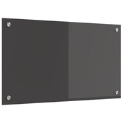 Kuhinjski zid Tamno siva 70 x 40 cm Staklo otporno na udarce