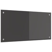 Kuhinjski zid Tamno siva 80 x 40 cm Staklo otporno na udarce