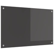 Kuhinjski zid Tamno siva 80 x 50 cm Staklo otporno na udarce
