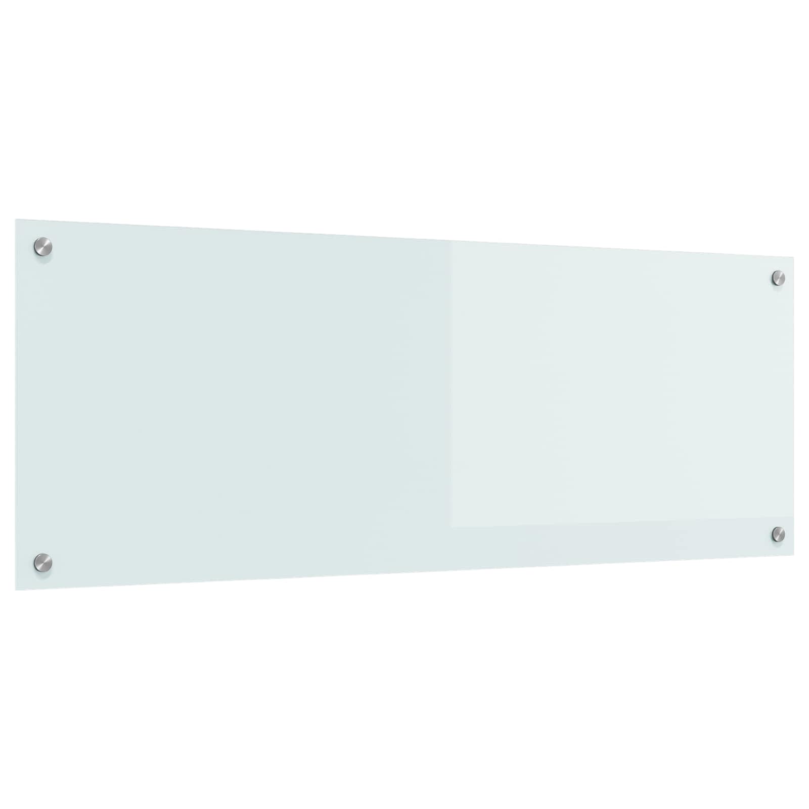 Kuhinjski zid Bijelo 110 x 40 cm Staklo otporno na udarce