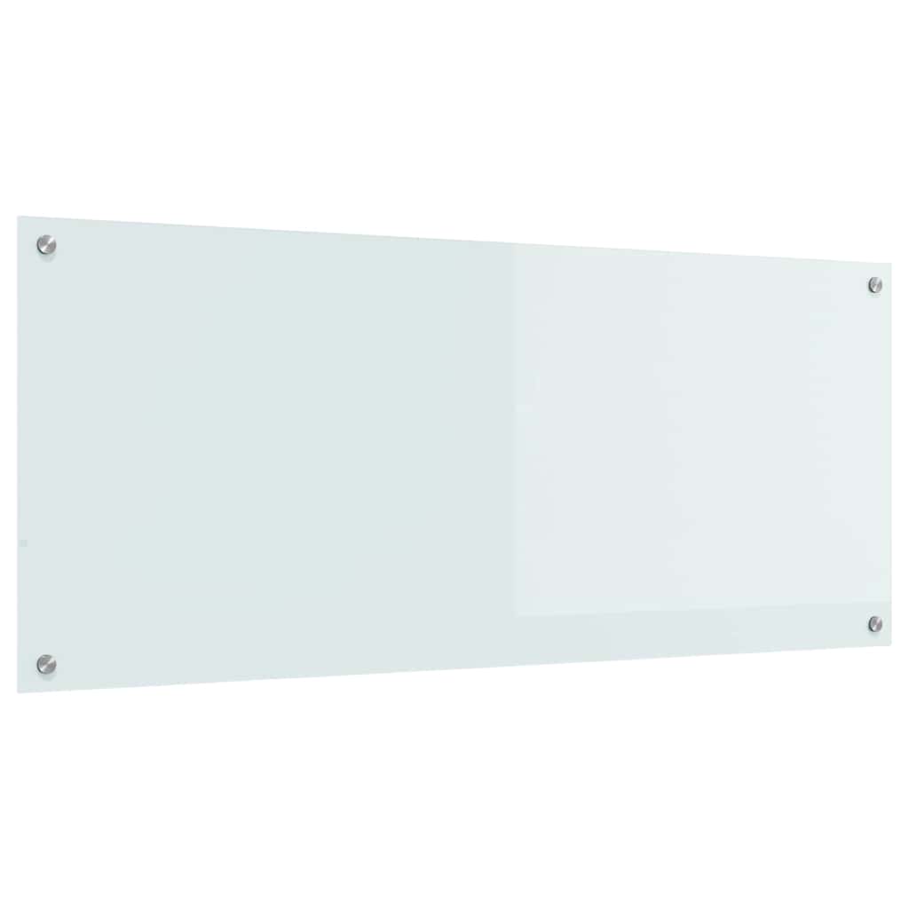 Kuhinjski zid Bijelo 120 x 50 cm Staklo otporno na udarce