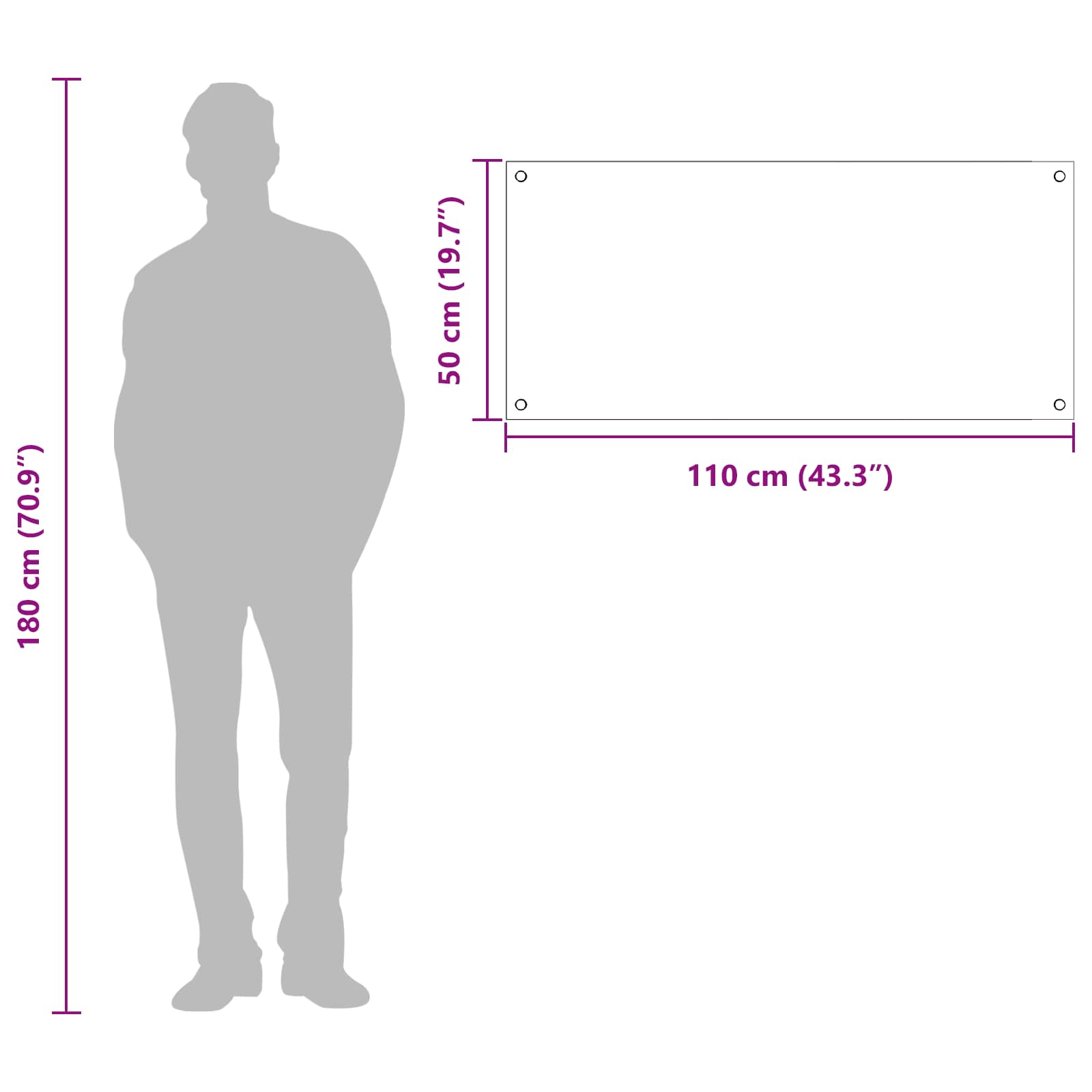 Kuhinjski zid Tamno siva 110 x 50 cm Staklo otporno na udarce