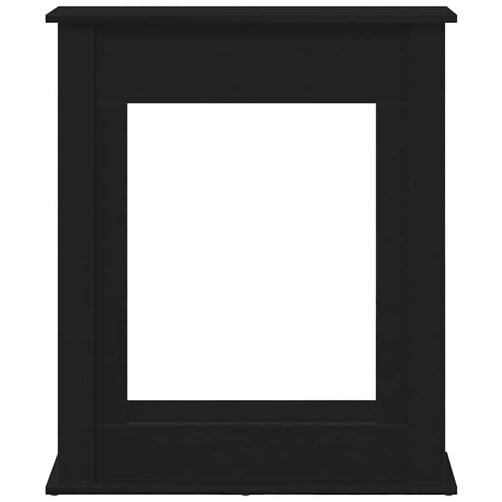 Okvir za kamin crni hrast 75x20x87,5 cm inženjerski drvo