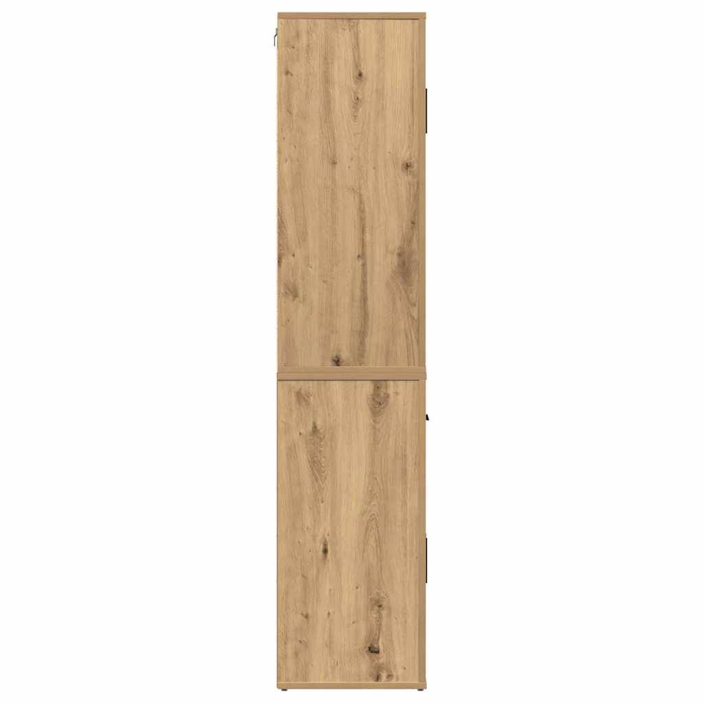 Highboard hrast artisan 80 x 33 x 150 cm Konstruirano drvo