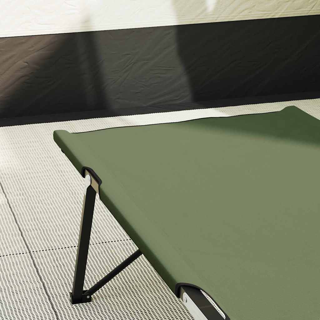 Sklopivi kamperski krevet Zelena 206 x 76 x 74 cm