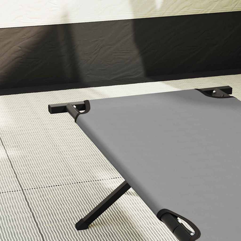 Sklopivi kamperski krevet 2 pcs Siva 193 x 69 x 45 cm