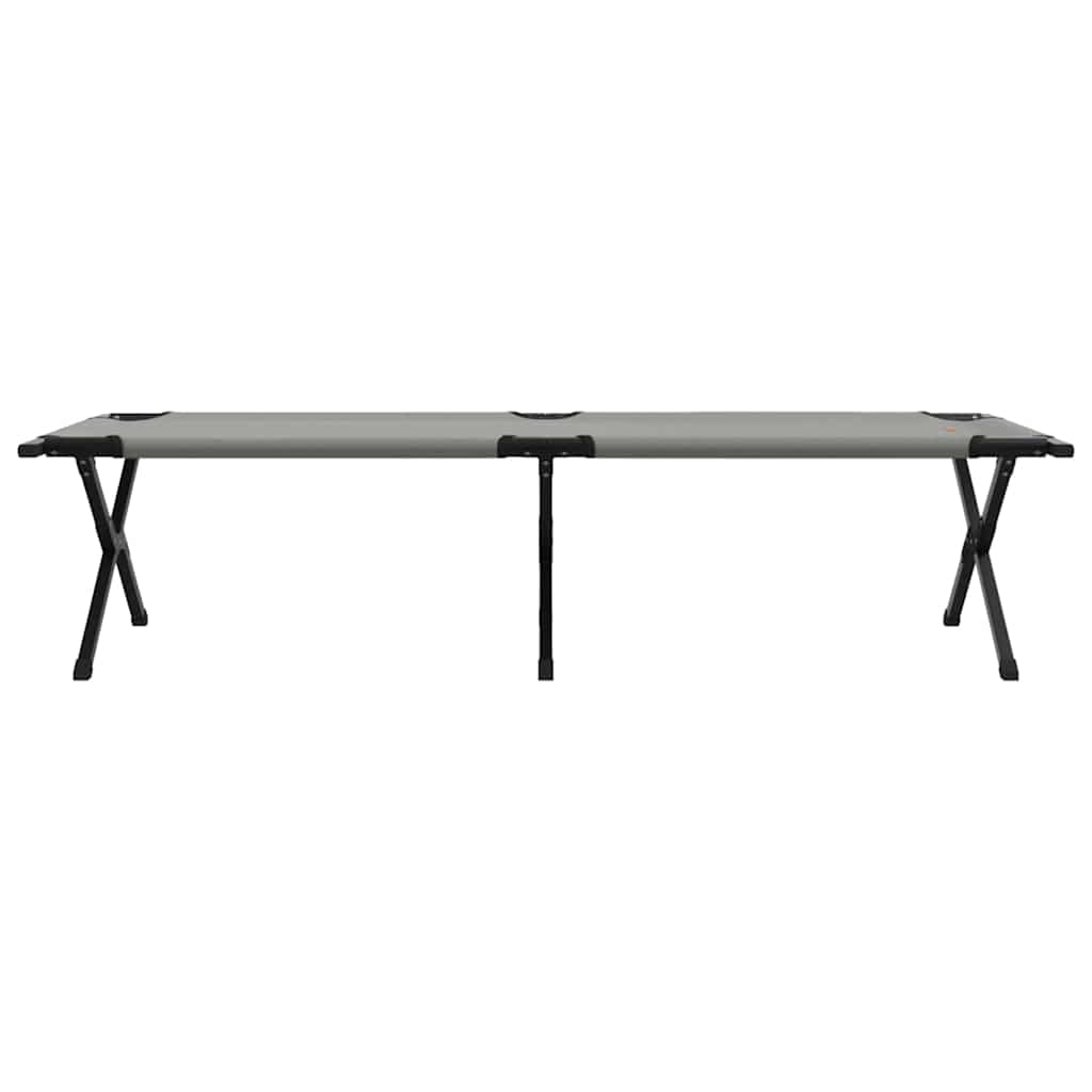 Sklopivi kamperski krevet 2 pcs Siva 193 x 69 x 45 cm