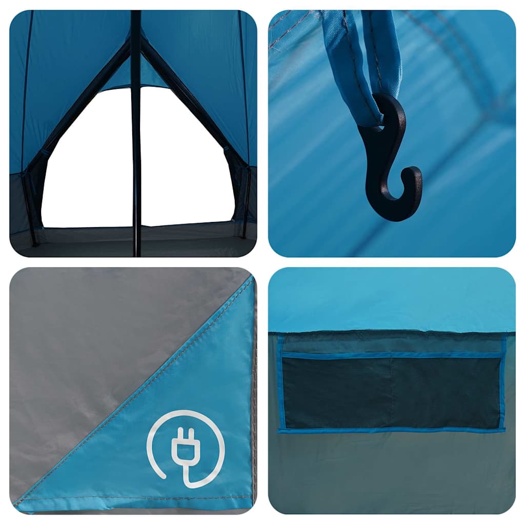 Šator Teepee za 5 osoba Plava i siva 415 x 415 x 247 cm