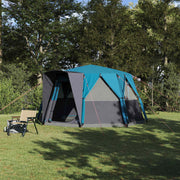 Šator za 6 osoba s krovom s pohranom Plava 425 x 396 x 222 cm