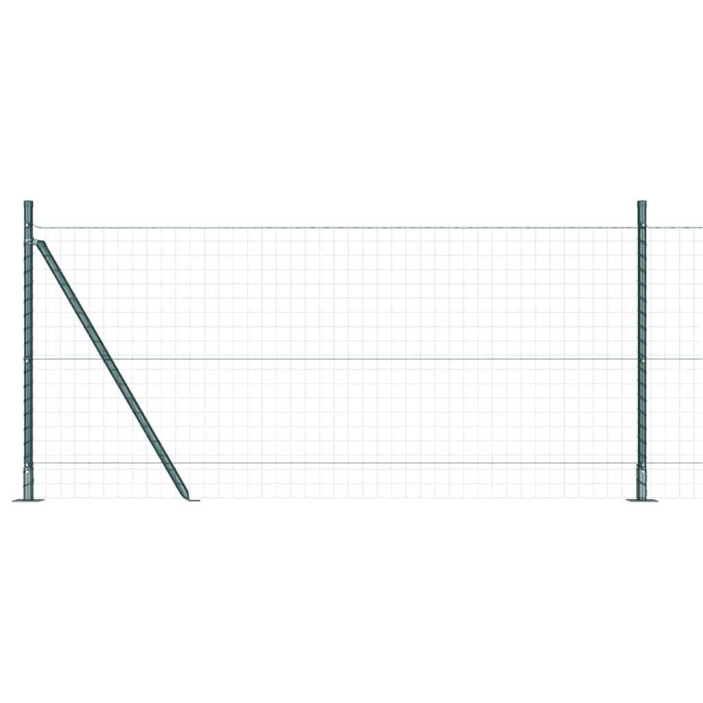 Stup za ogradu s betonskom bazom 7 kom. Zelena