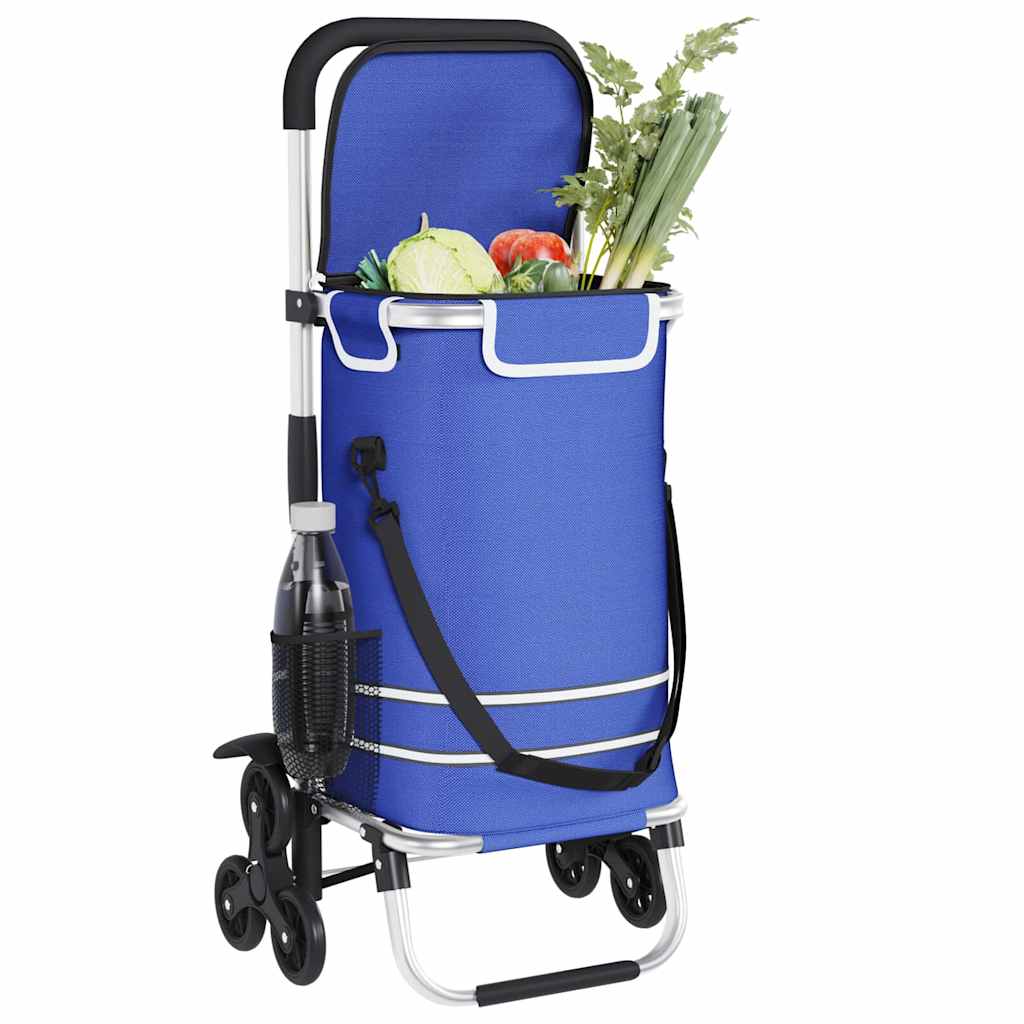 Kolica za kupovinu Plava 47 x 39 x 100,5 cm Oxford tkanina