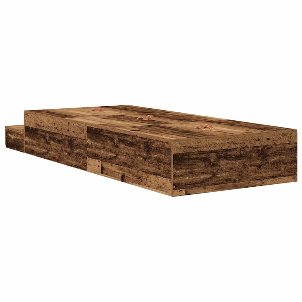 Krevet s ladicama s ladicama Staro drvo 80 cm Konstruirano drvo