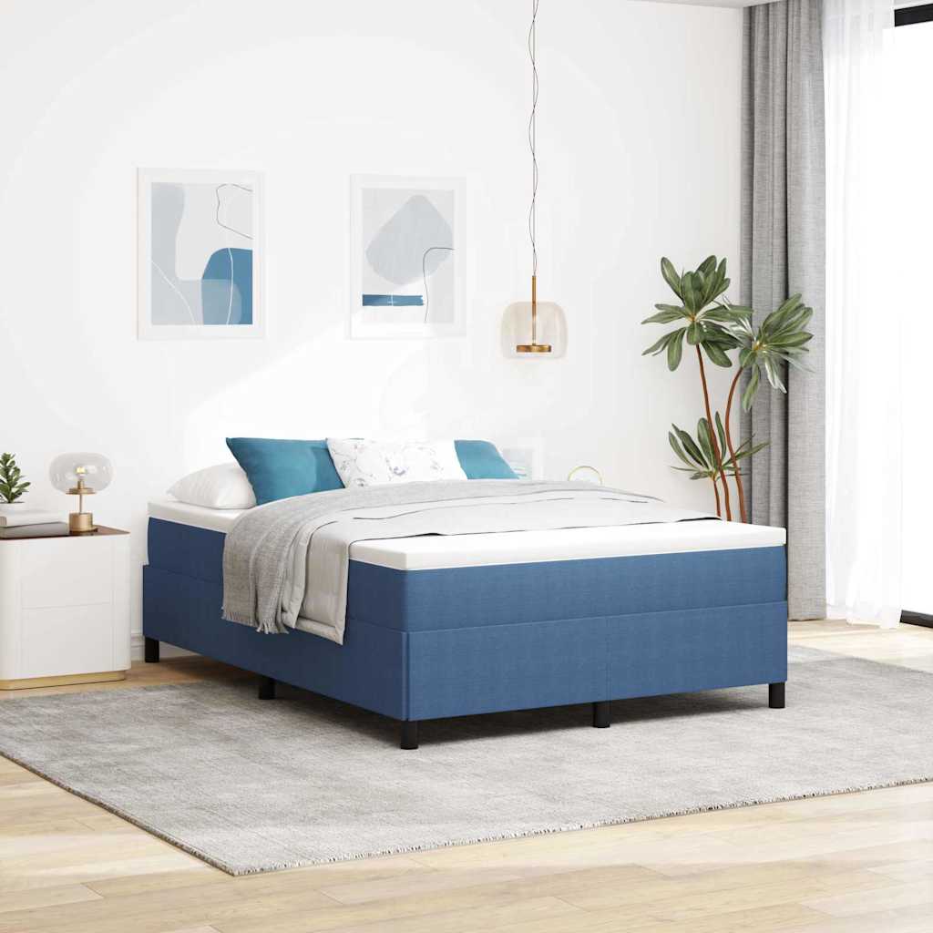 Krevet s opruga kutije Plava 140 x 190 cm Kordura tekstil