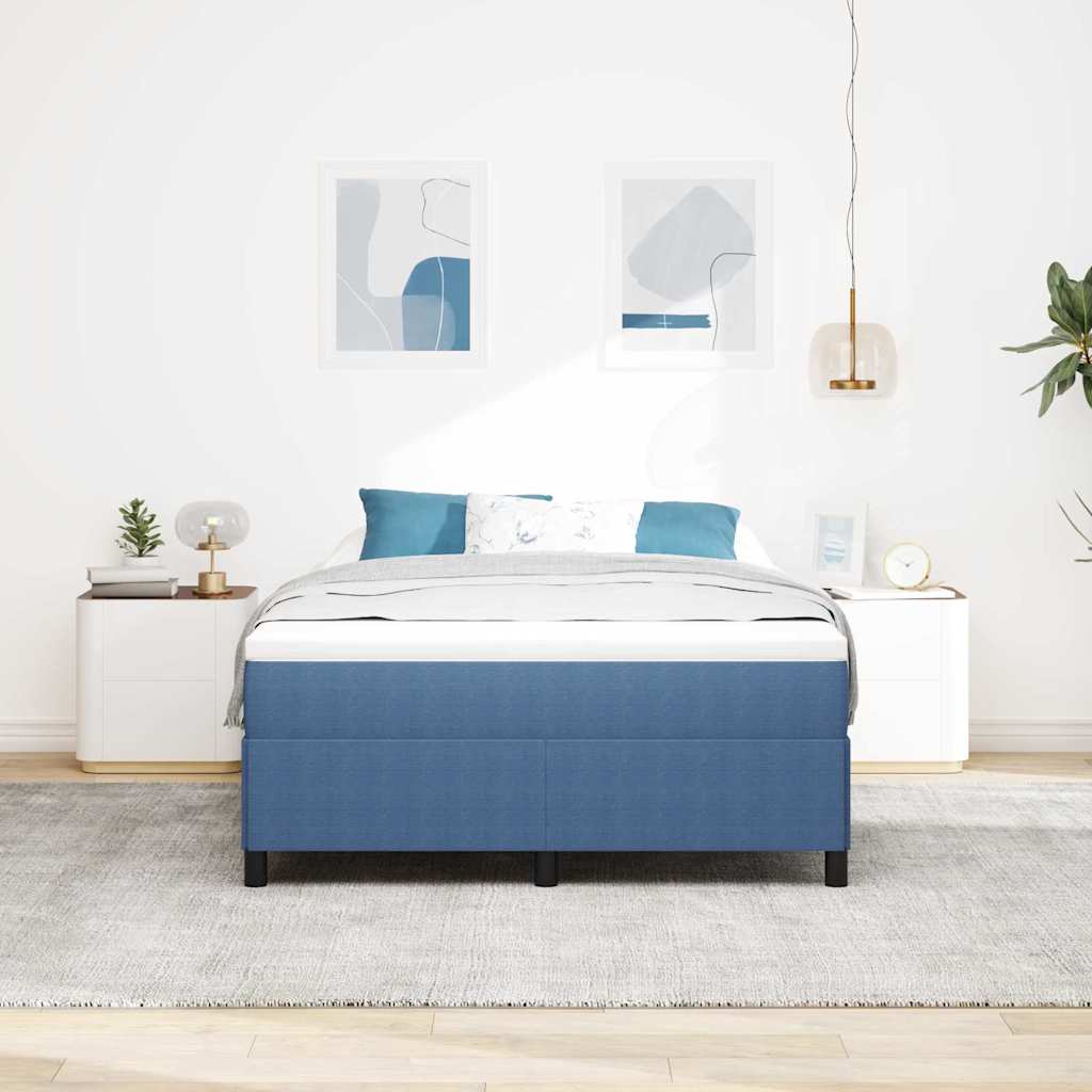 Krevet s opruga kutije Plava 140 x 190 cm Kordura tekstil