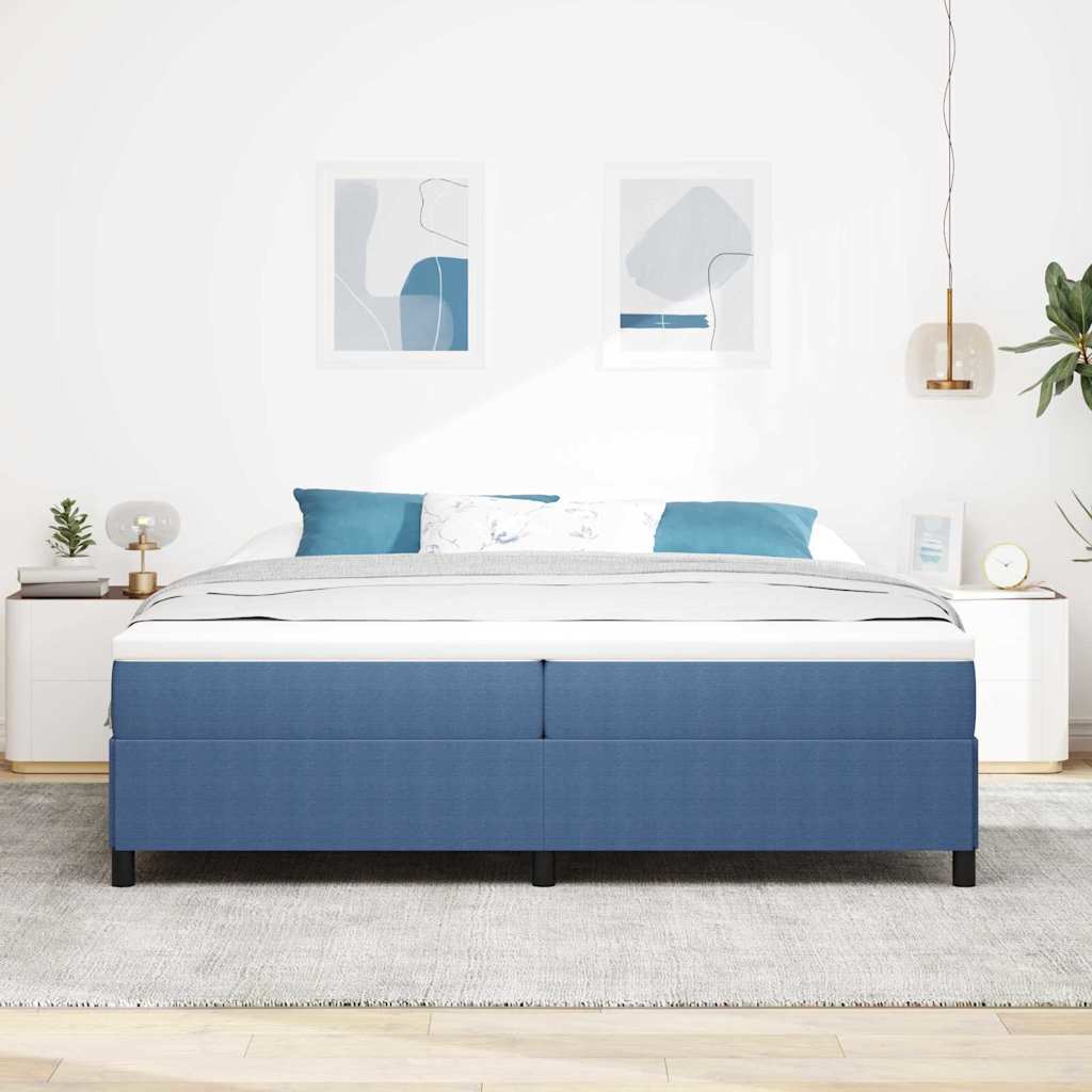 Krevet s opruga kutije Plava 200 x 200 cm Kordura tekstil