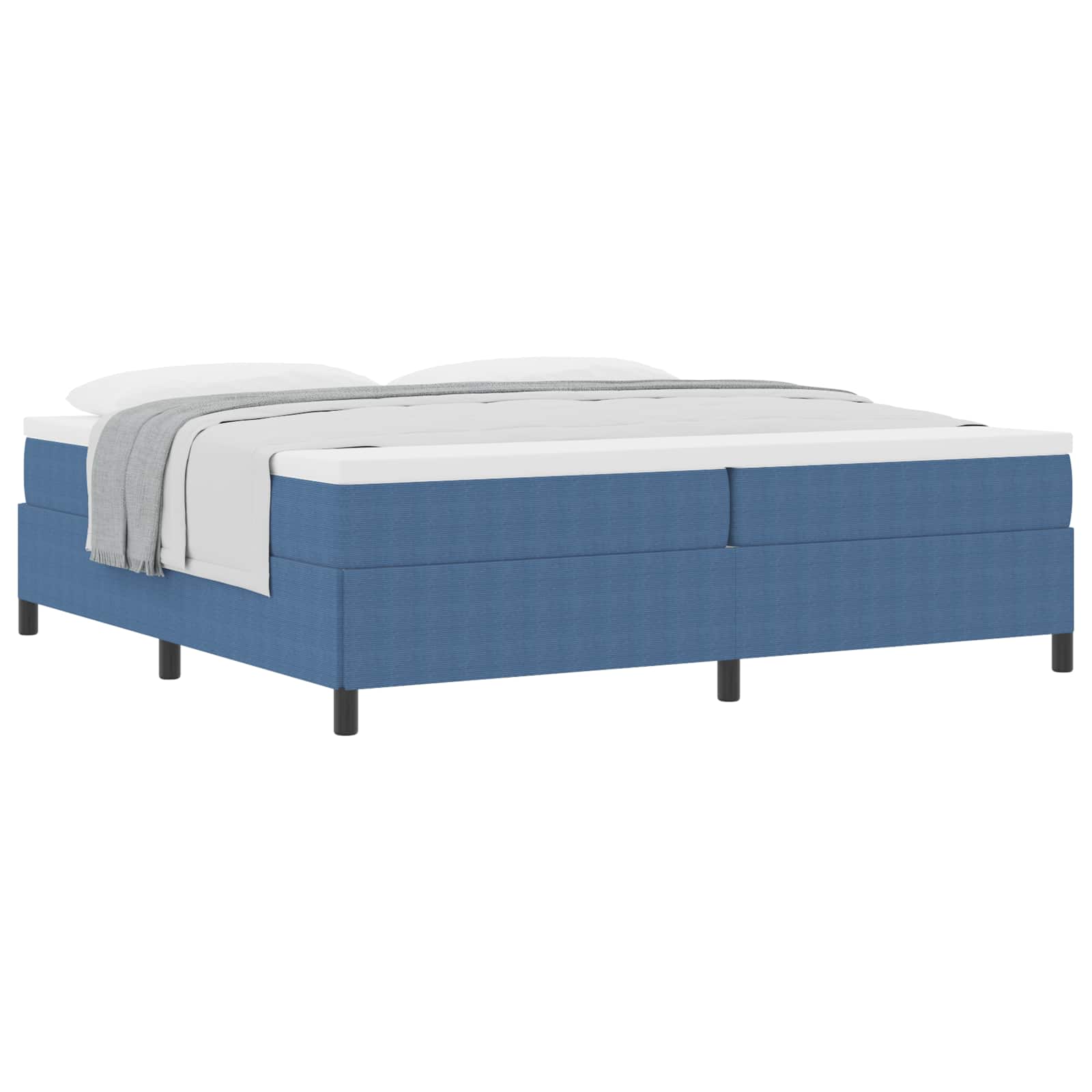Krevet s opruga kutije Plava 200 x 200 cm Kordura tekstil