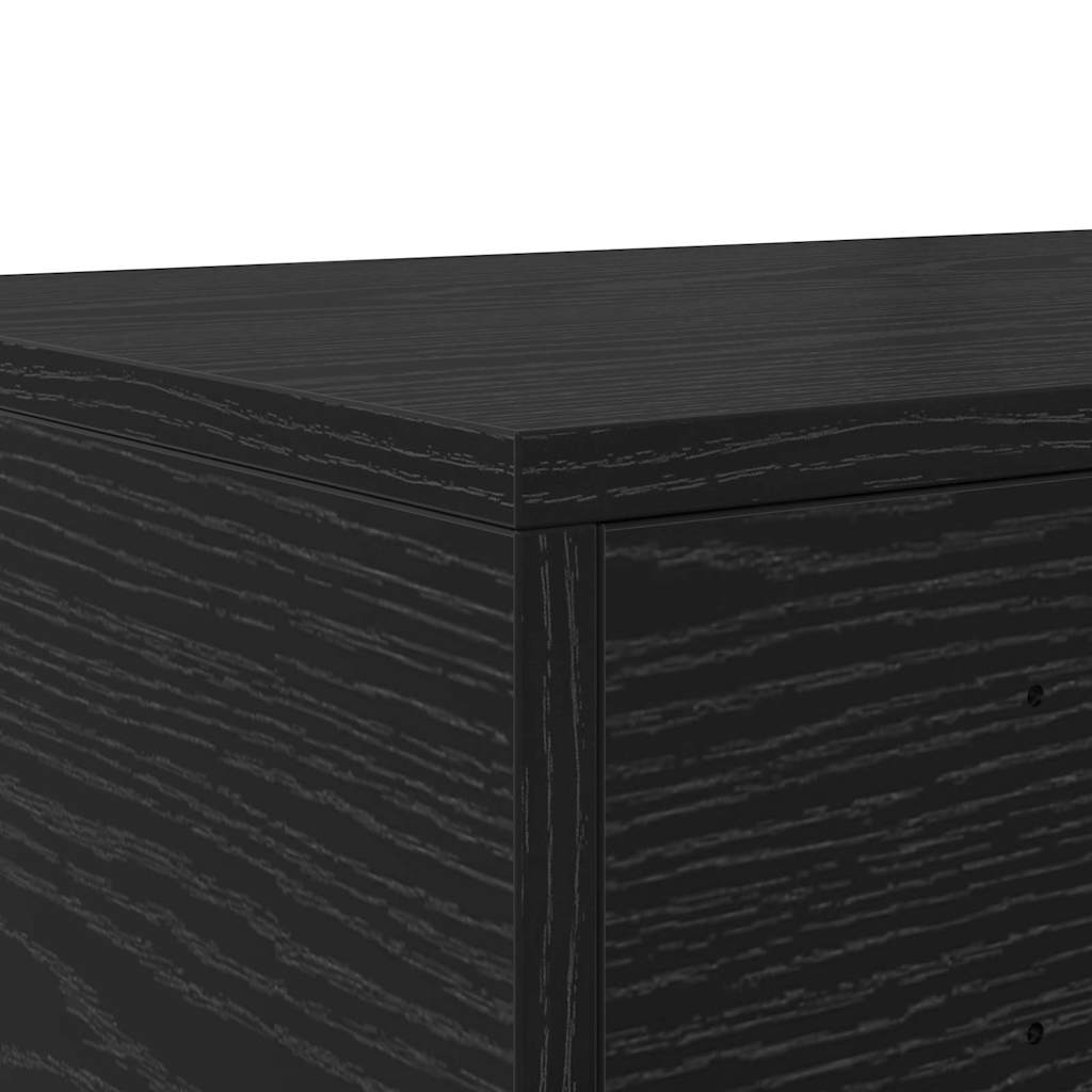 Ladice za krevet s ladicama Crni hrast 160 x 36,5 x 16,5 cm