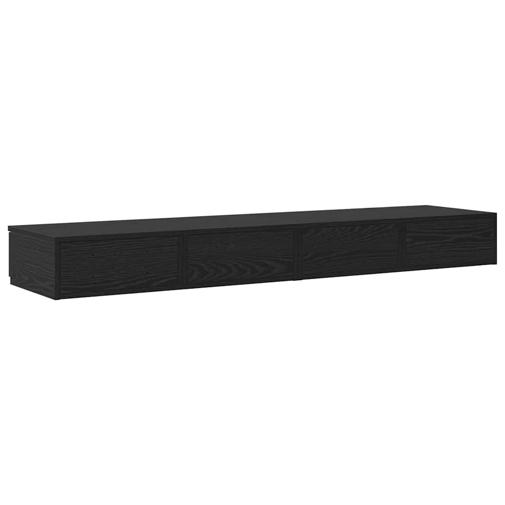 Ladice za krevet s ladicama Crni hrast 160 x 36,5 x 16,5 cm