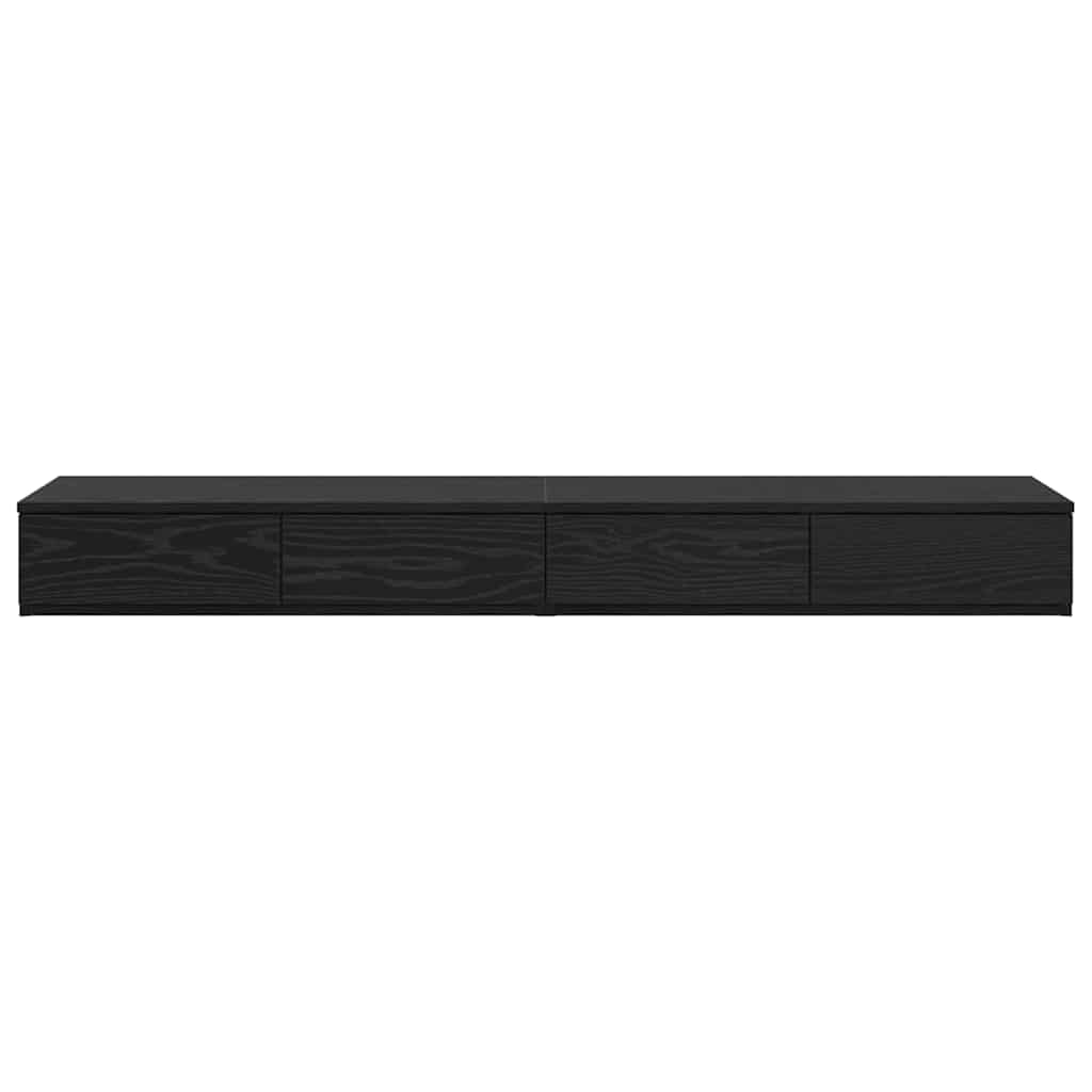 Ladice za krevet s ladicama Crni hrast 160 x 36,5 x 16,5 cm