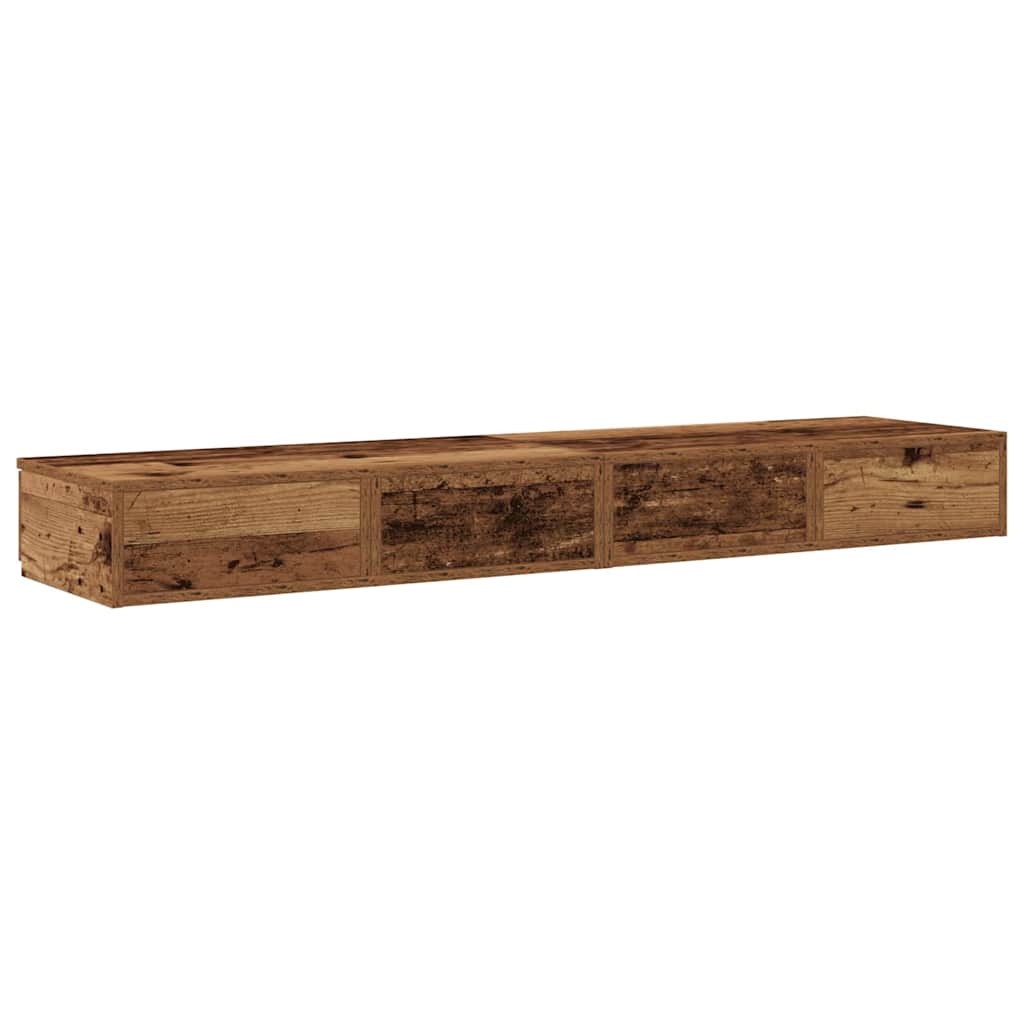 Ladice za krevet s ladicama Staro drvo 160 x 36,5 x 16,5 cm