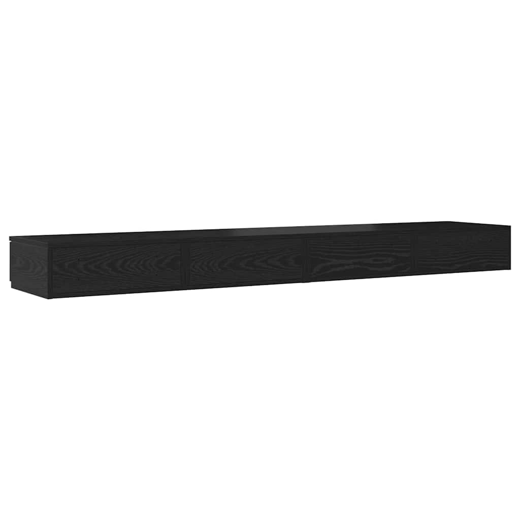 Ladice za krevet s ladicama Crni hrast 180 x 36,5 x 16,5 cm