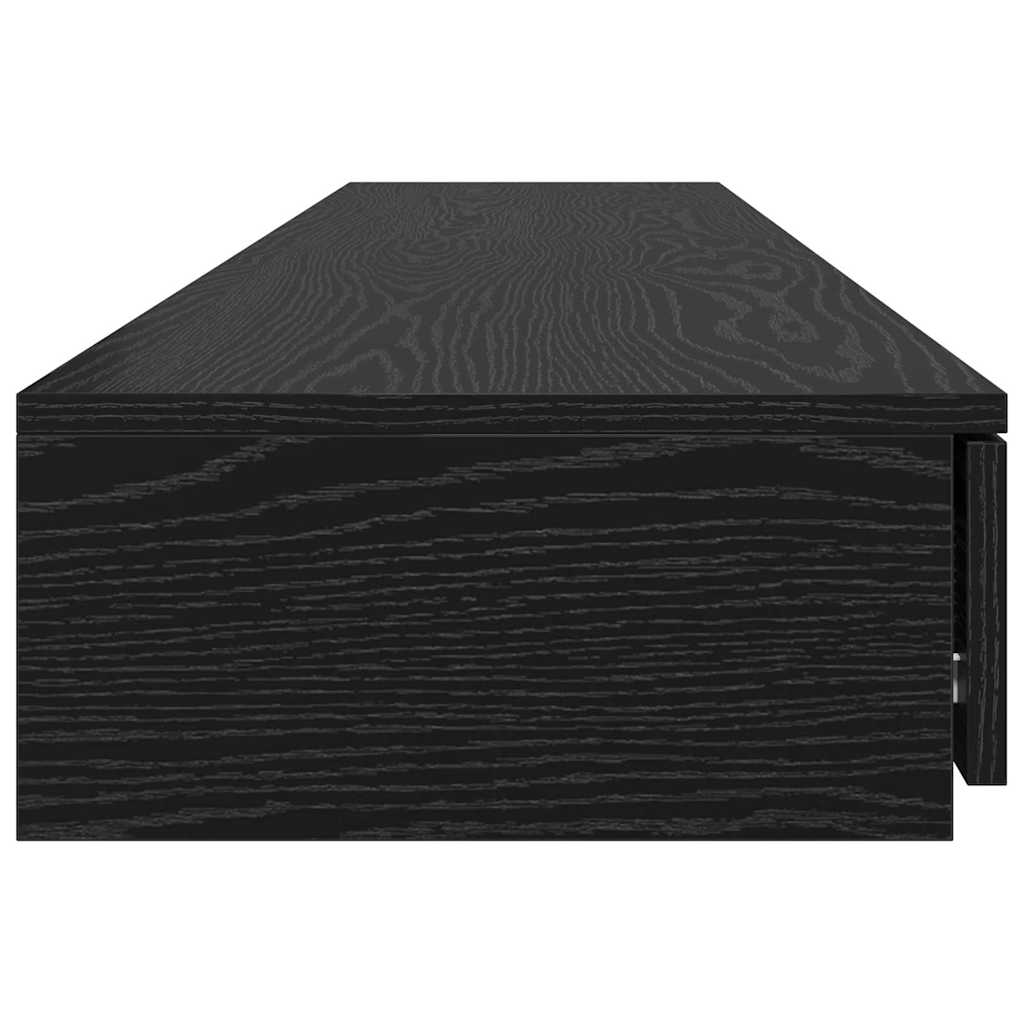 Ladice za krevet s ladicama Crni hrast 180 x 36,5 x 16,5 cm