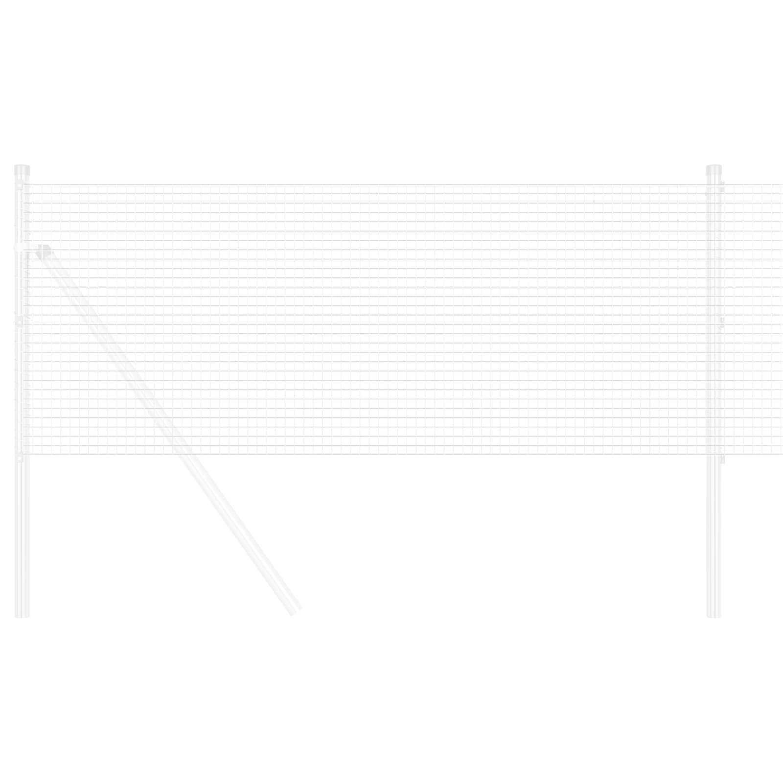 Zavarena žičana ograda 5000 x 150 cm Srebrno