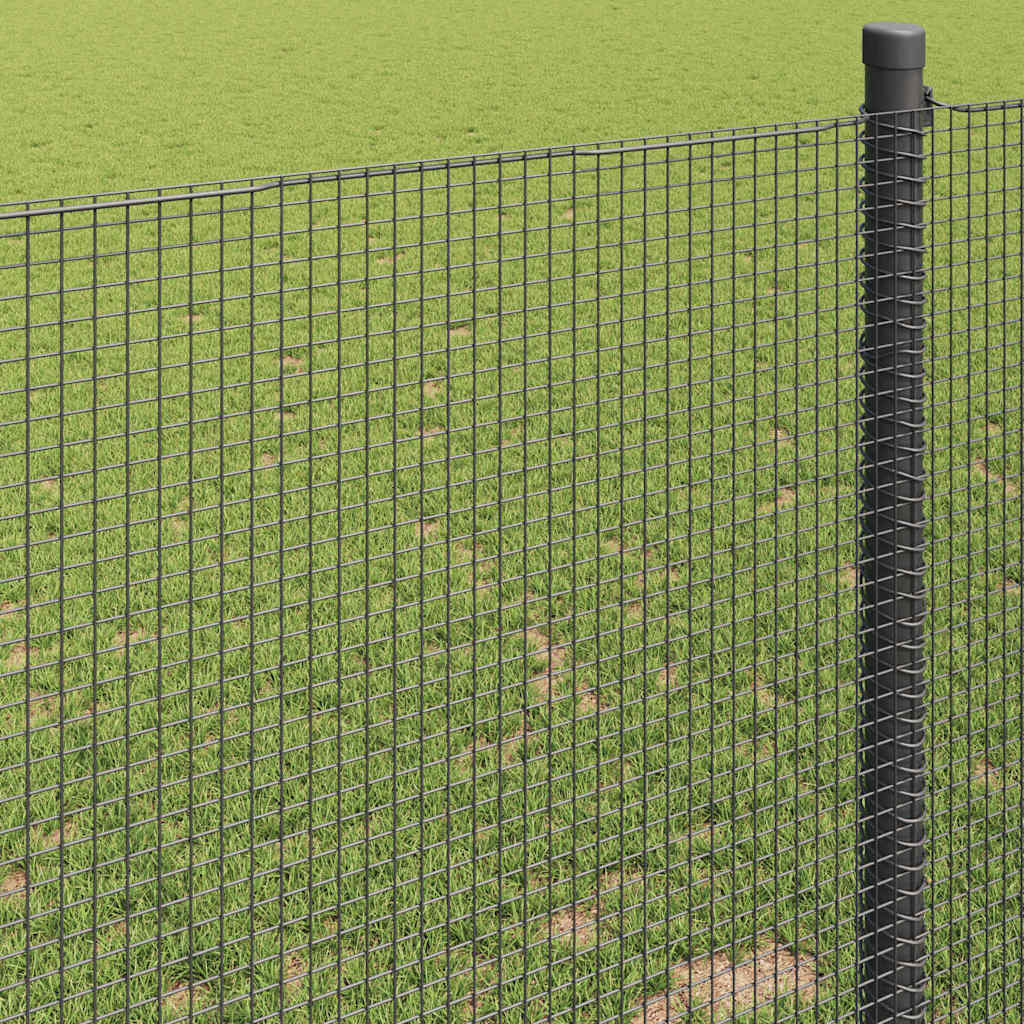 Zavarena žičana ograda 2500 x 40 cm Siva