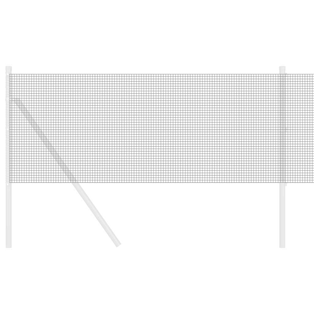 Zavarena žičana ograda 2500 x 80 cm Siva