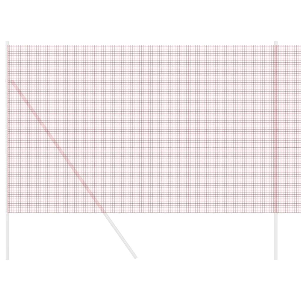 Zavarena žičana ograda 2500 x 150 cm Crvena