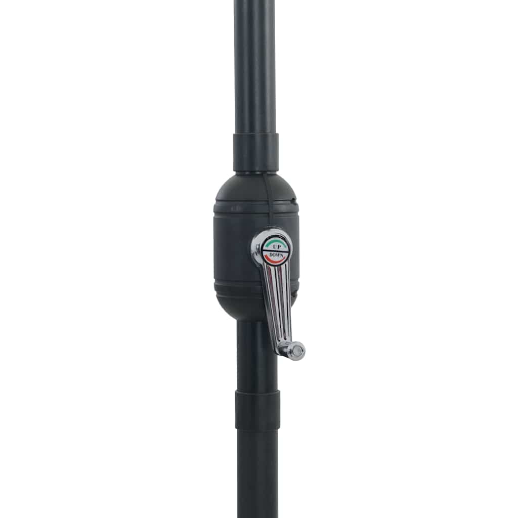 Vrtni suncobran Crna 295 x 295 x 245 cm Poliester i čelik