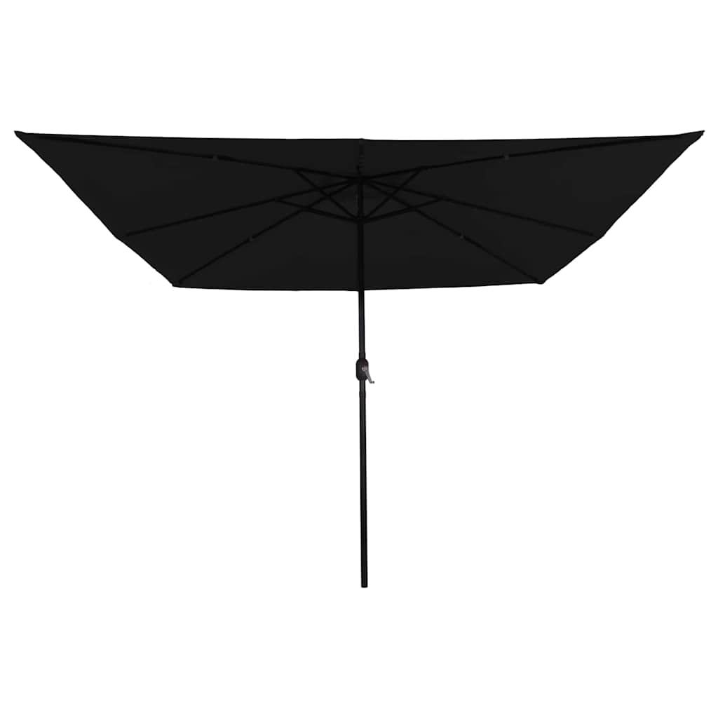 Vrtni suncobran Crna 295 x 295 x 245 cm Poliester i čelik