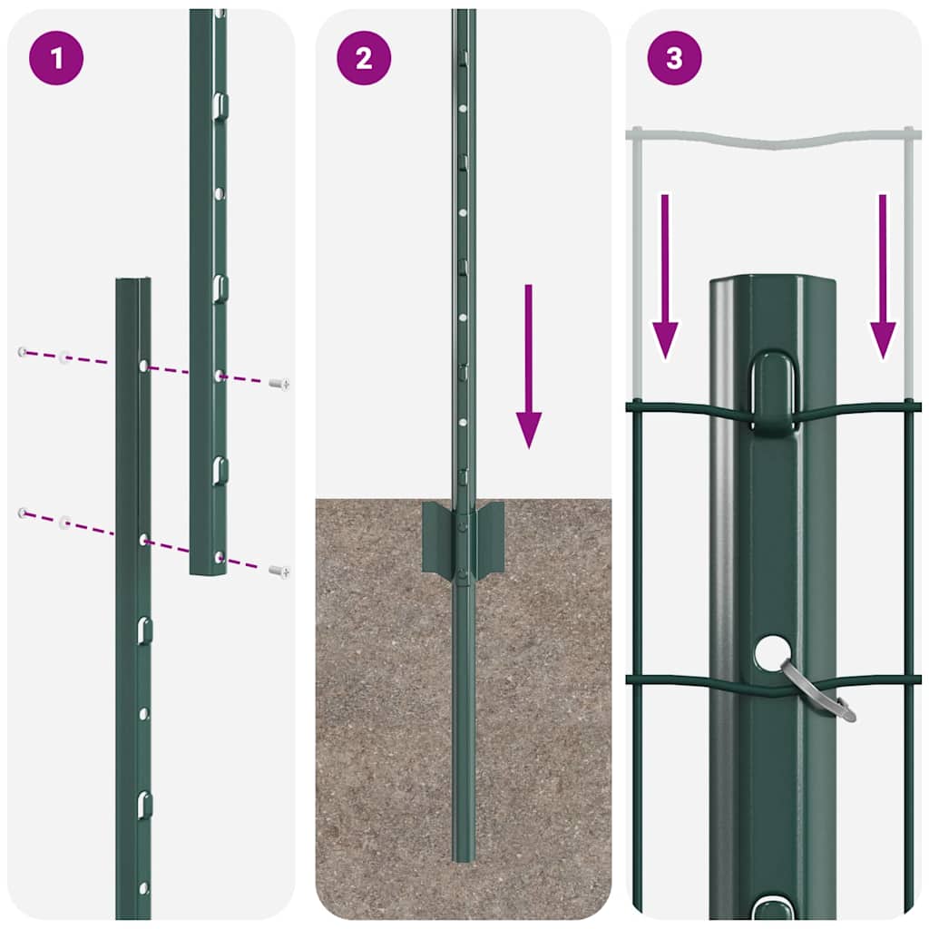 Zavarena žičana ograda 10 x 1 m (Š x V) Čelik premazan PVC-om