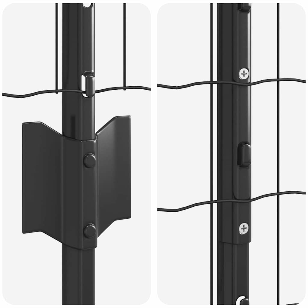 Zavarena žičana ograda 10 x 1,2 m (Š x V) Čelik premazan PVC-om