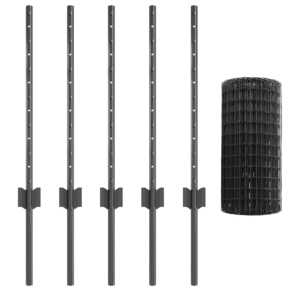 Zavarena žičana ograda 10 x 0,6 m (Š x V) Čelik premazan PVC-om