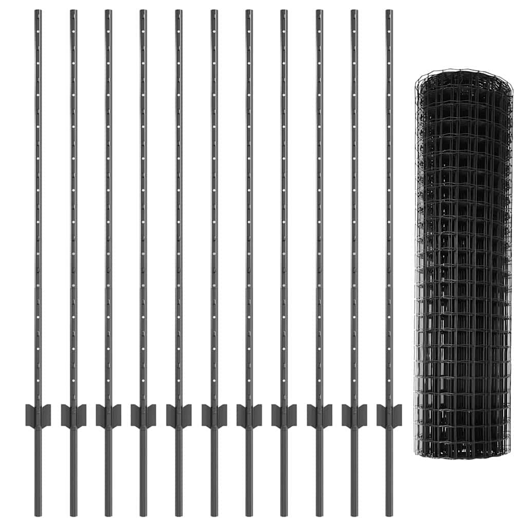 Zavarena žičana ograda 25 x 1,2 m (Š x V) Čelik premazan PVC-om
