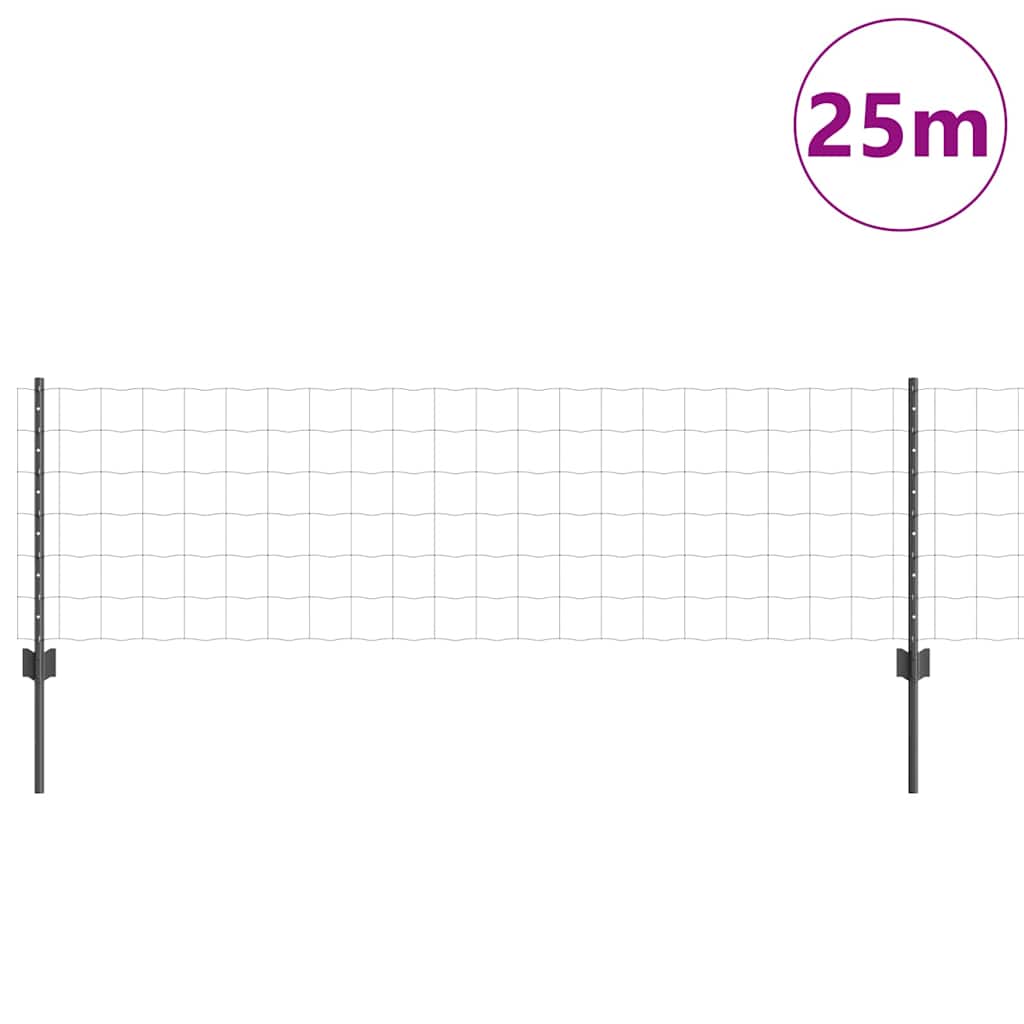 Zavarena žičana ograda 25 x 0,6 m (Š x V) Čelik premazan PVC-om