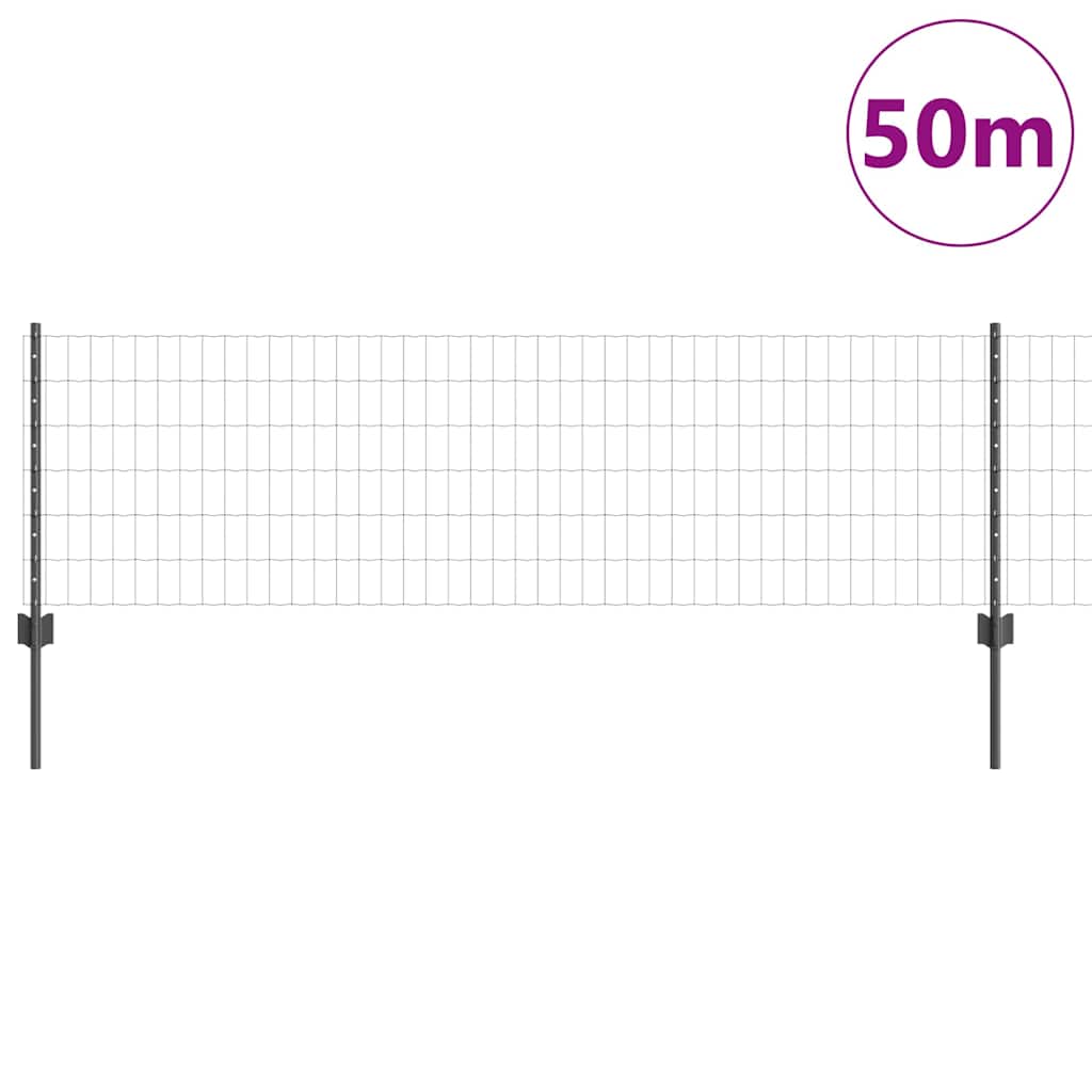 Zavarena žičana ograda 50 x 0,6 m (Š x V) Čelik premazan PVC-om