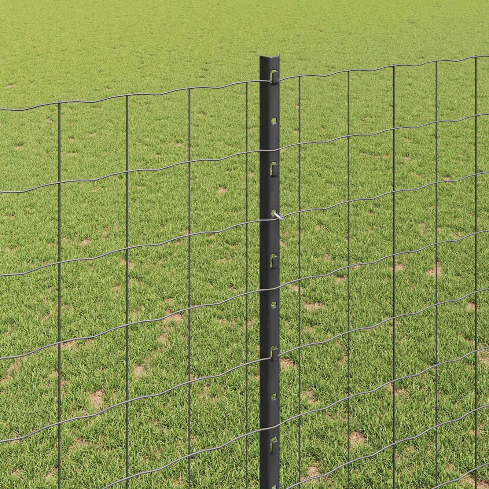 Zavarena žičana ograda 10 x 1,5 m (Š x V) Čelik premazan PVC-om