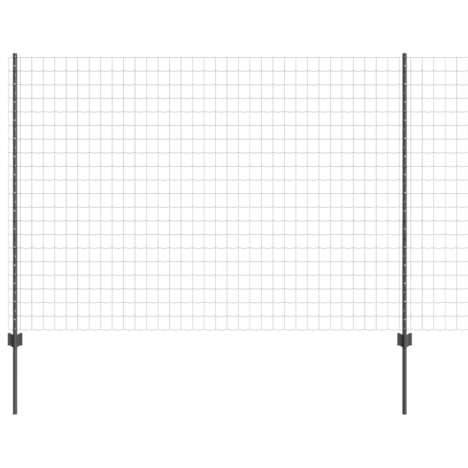 Zavarena žičana ograda 10 x 1,5 m (Š x V) Čelik premazan PVC-om