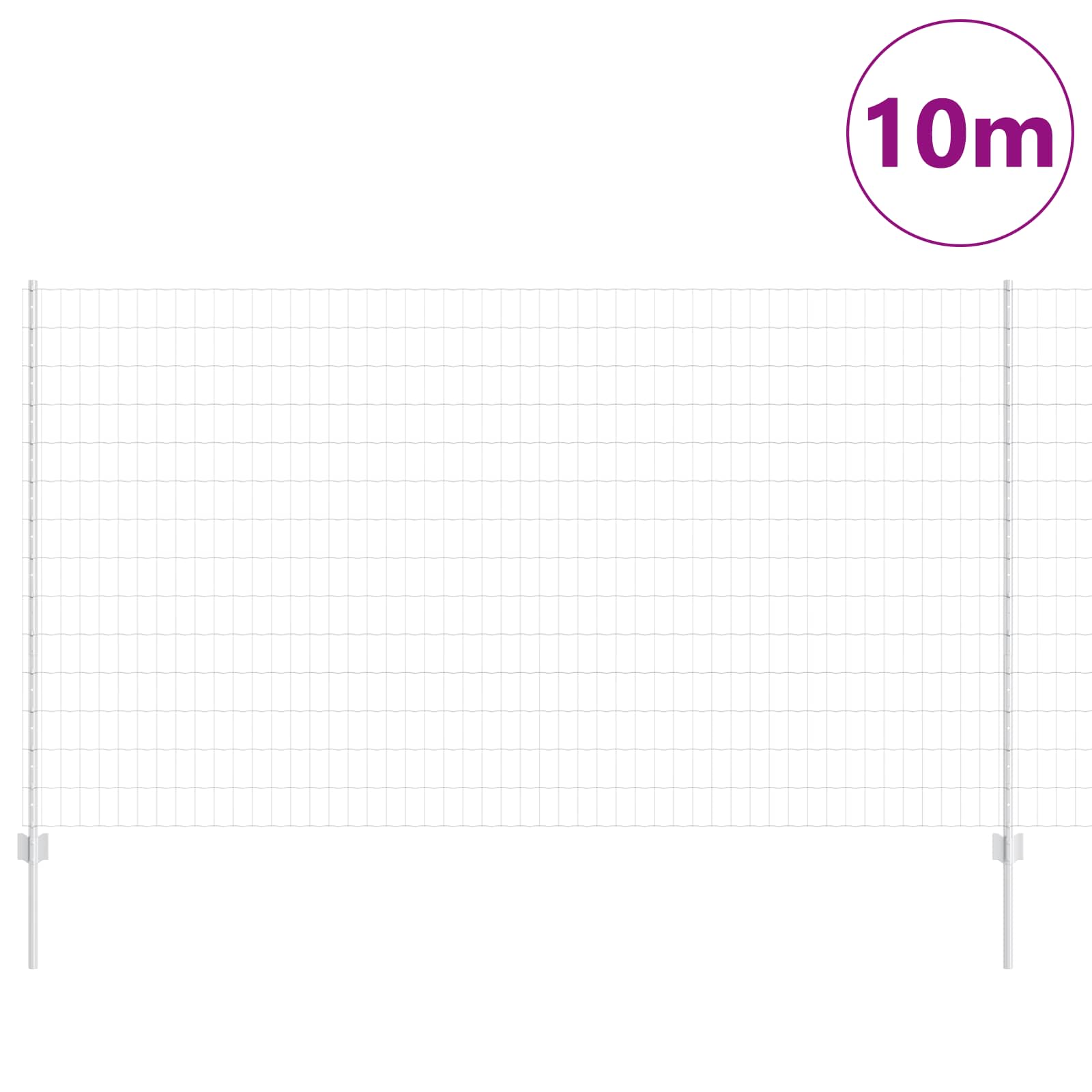 Zavarena žičana ograda 10 x 1,4 m (Š x V) Vruće pocinčani čelik