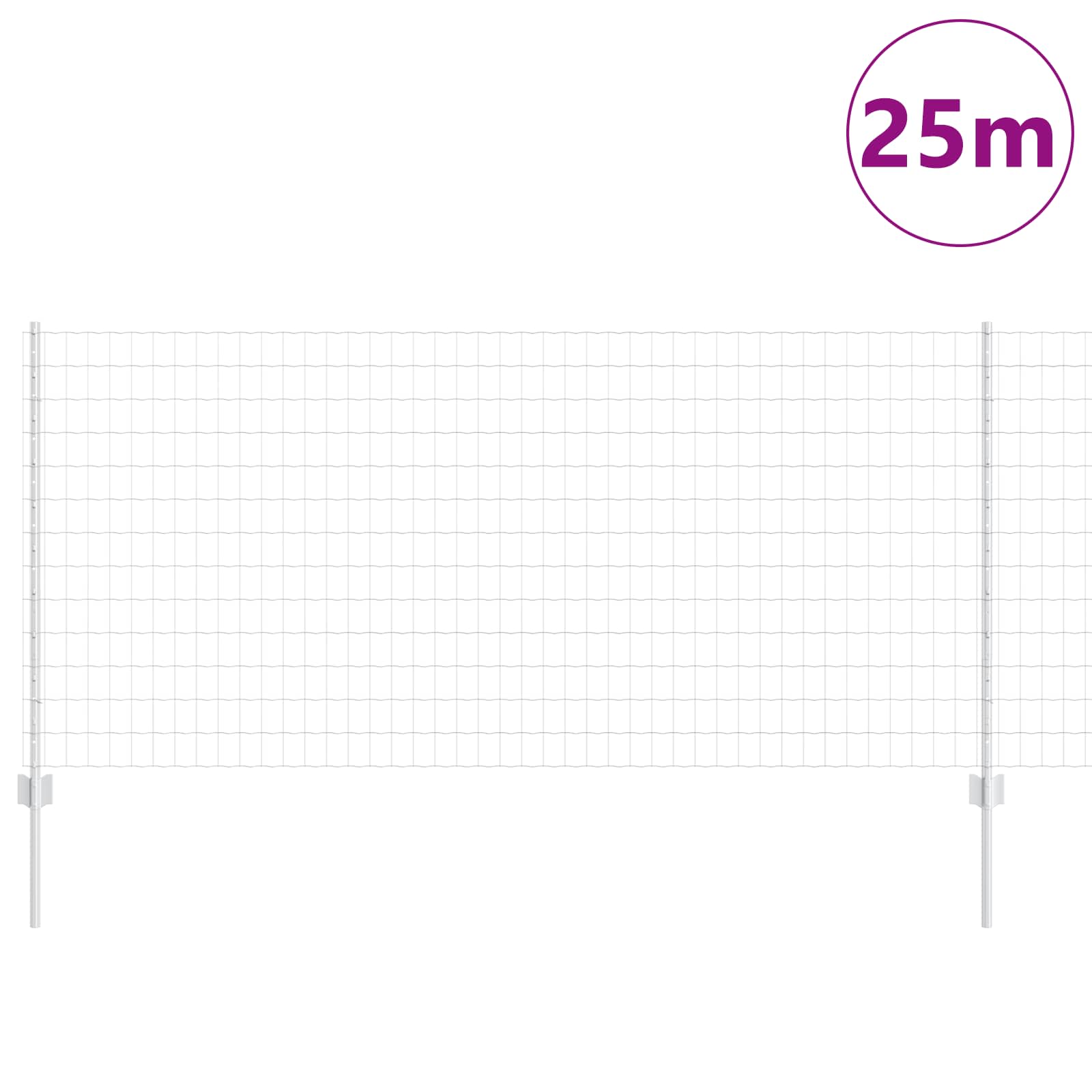 Zavarena žičana ograda 25 x 1 m (Š x V) Vruće pocinčani čelik