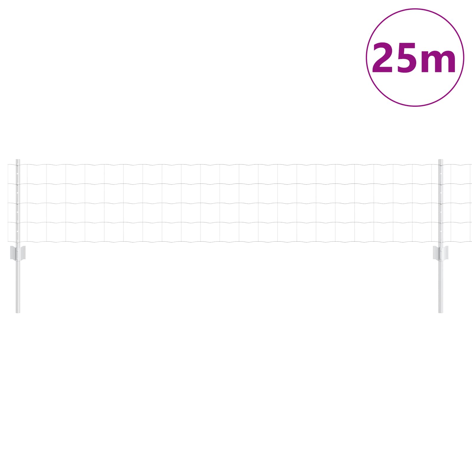 Zavarena žičana ograda 25 x 0,4 m (Š x V) Vruće pocinčani čelik